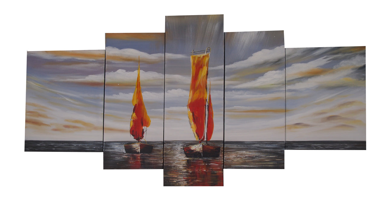 BBTT20472 - Triptych Original Oil Painting