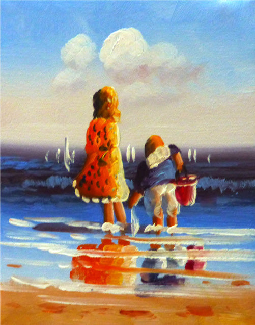 CA1014082 - 08"x10" Original Oil Painting