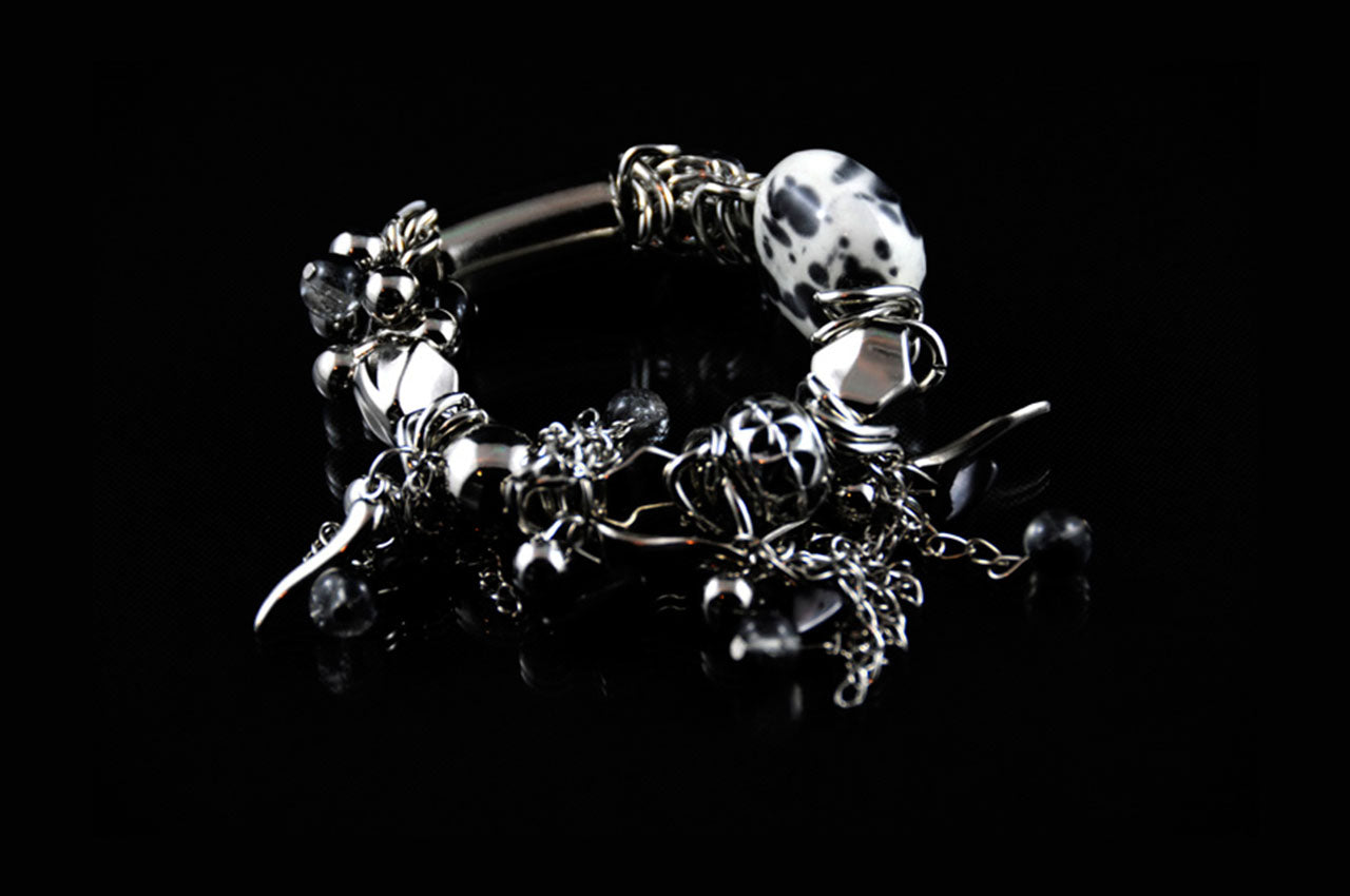 CDBR1493 - Stone Charm Bracelet