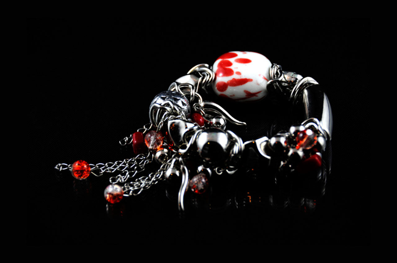 CDBR1495 - Stone Charm Bracelet