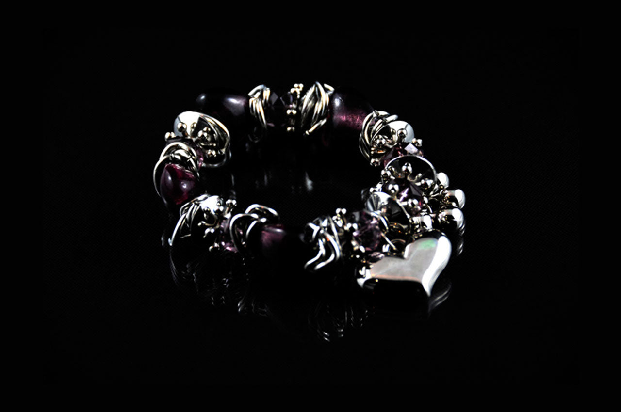 CDBR1497 - Stone Charm Bracelet