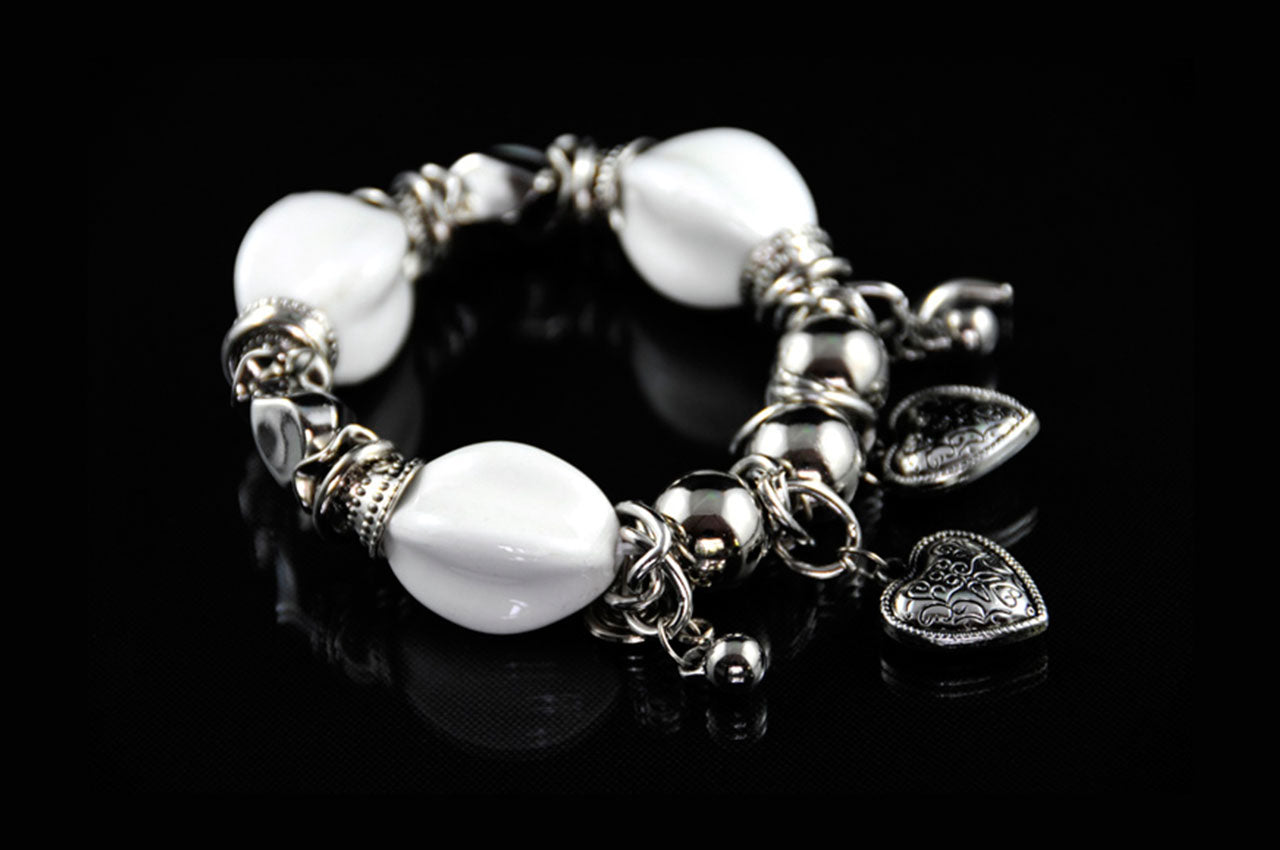 CDBR1508 - Stone Charm Bracelet