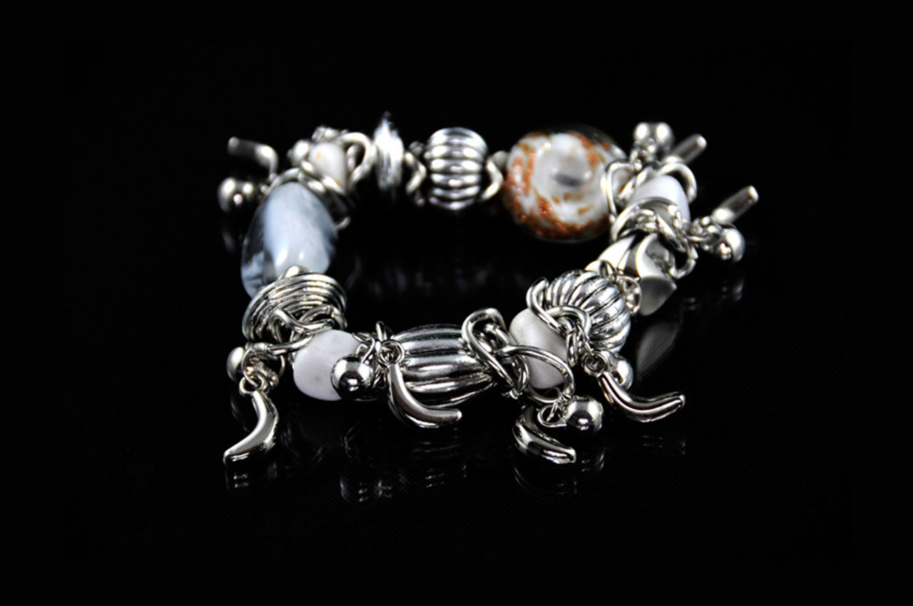CDBR1509 - Stone Charm Bracelet