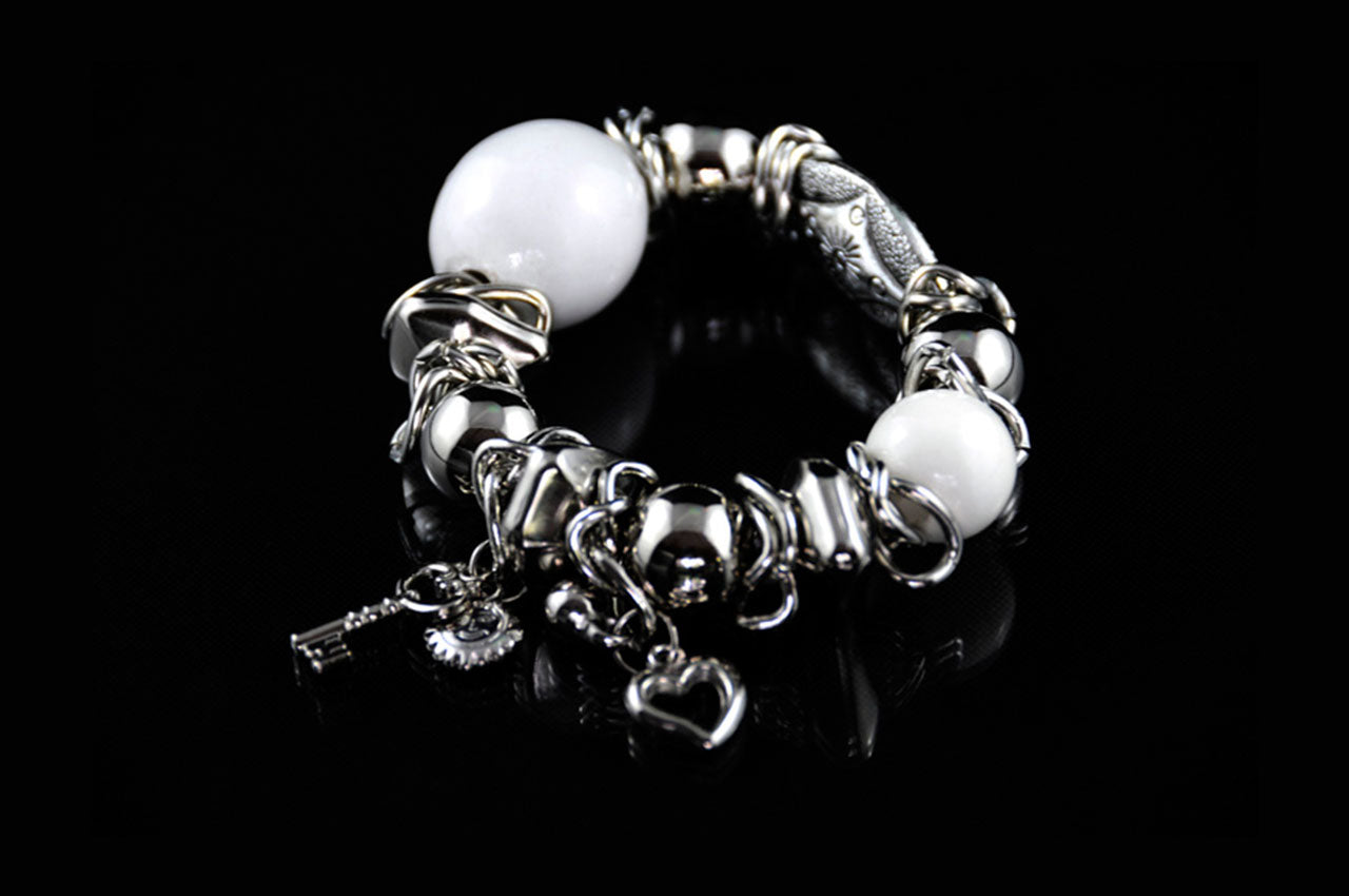 CDBR1513 - Stone Charm Bracelet