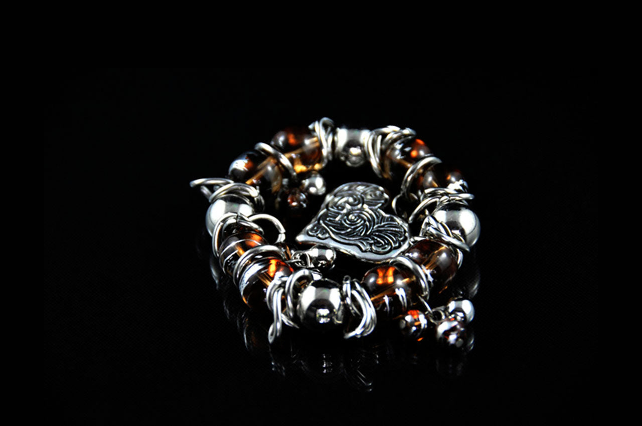 CDBR1515 - Stone Charm Bracelet