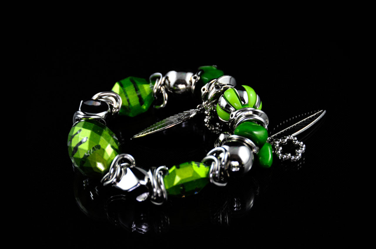 CDBR1523 - Stone Charm Bracelet