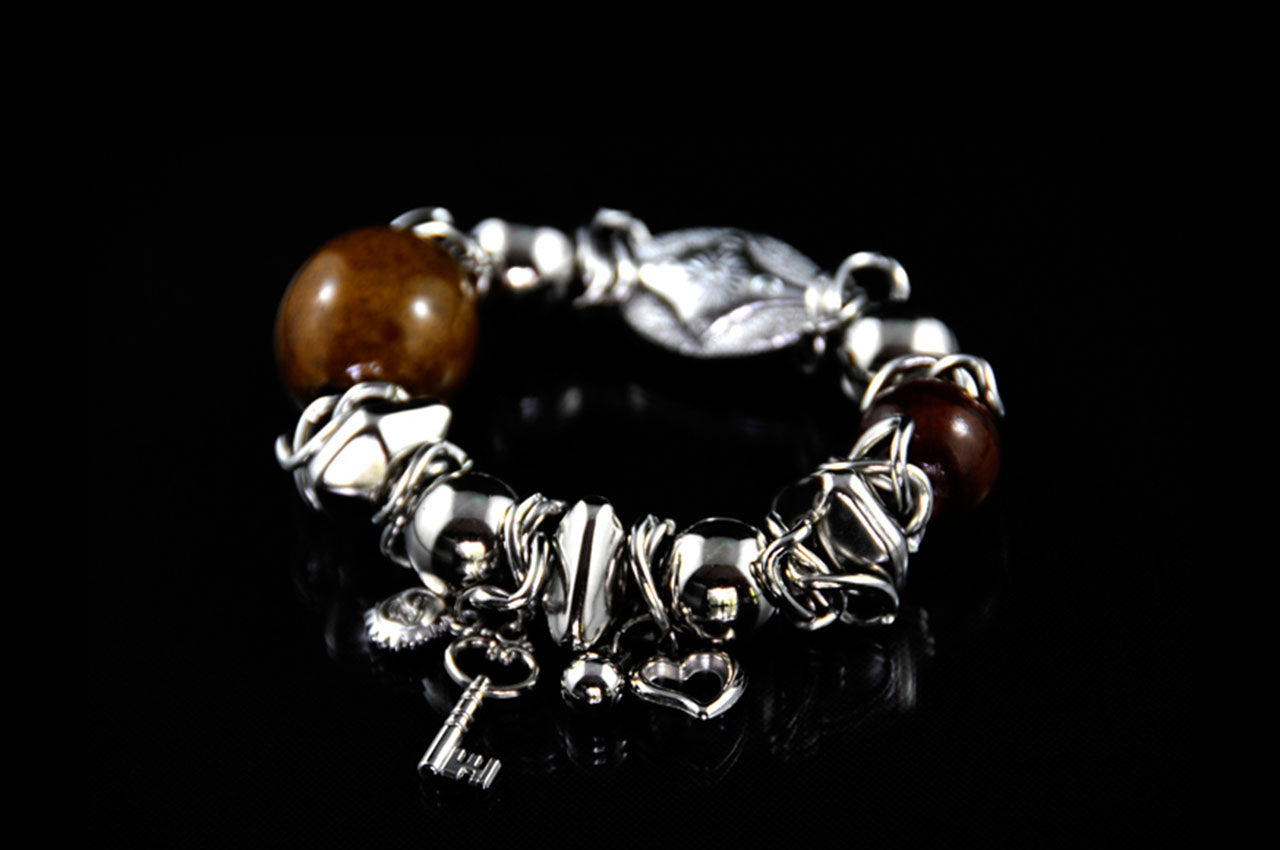 CDBR1530 - Stone Charm Bracelet