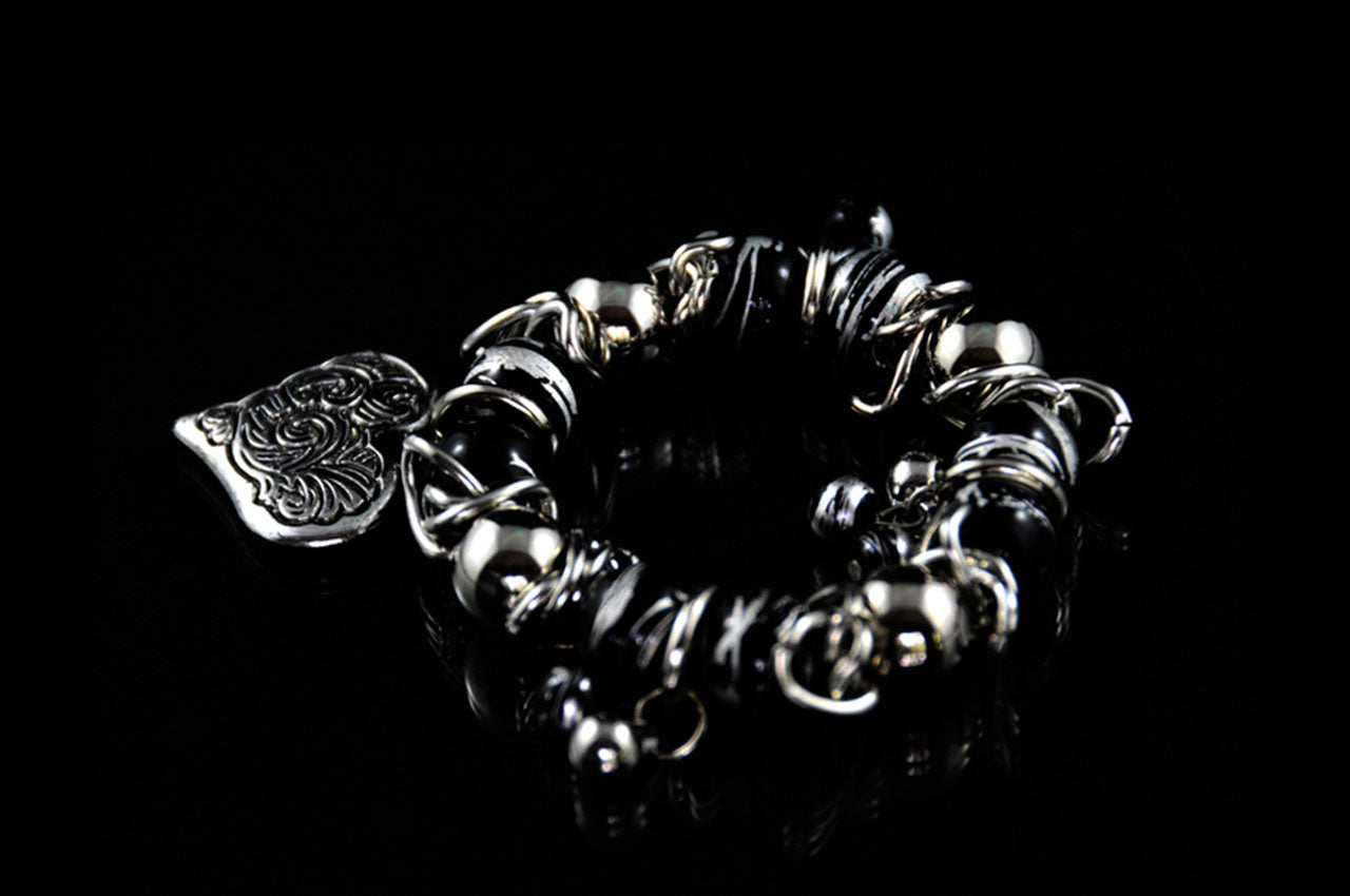 CDBR1535 - Stone Charm Bracelet