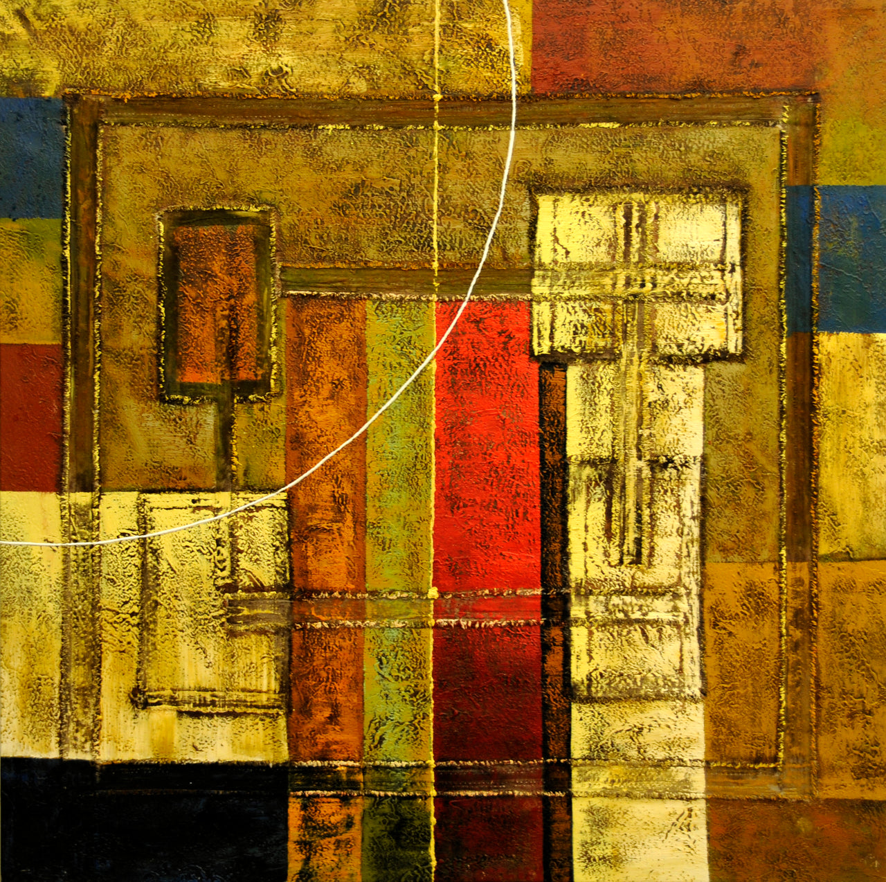 CT4014254 - 40"x40" Original Oil Painting