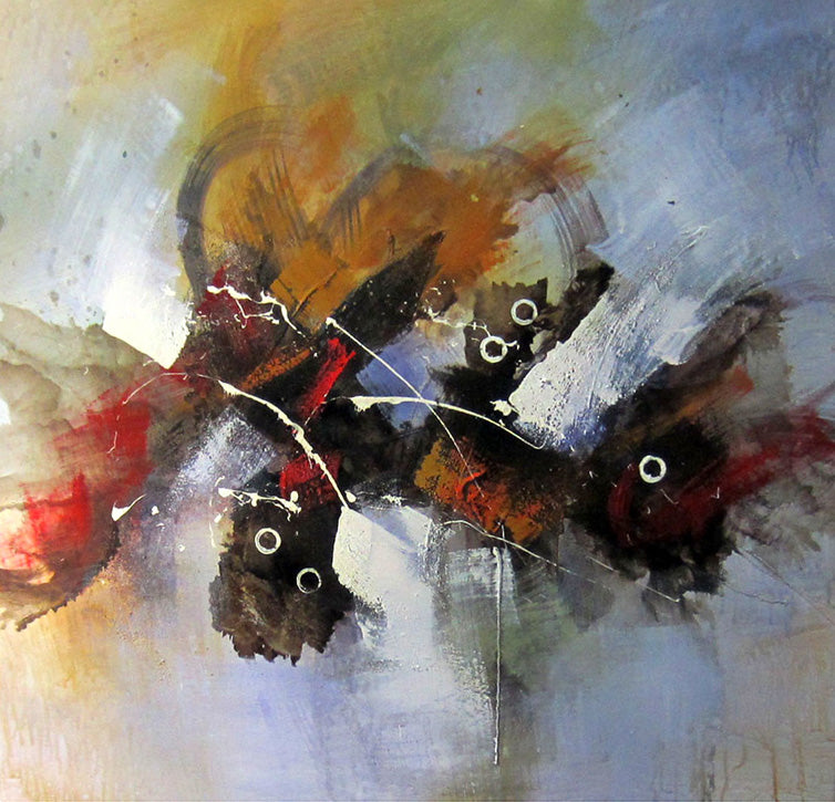 CT4015403 - 40"x40" Original Oil Painting