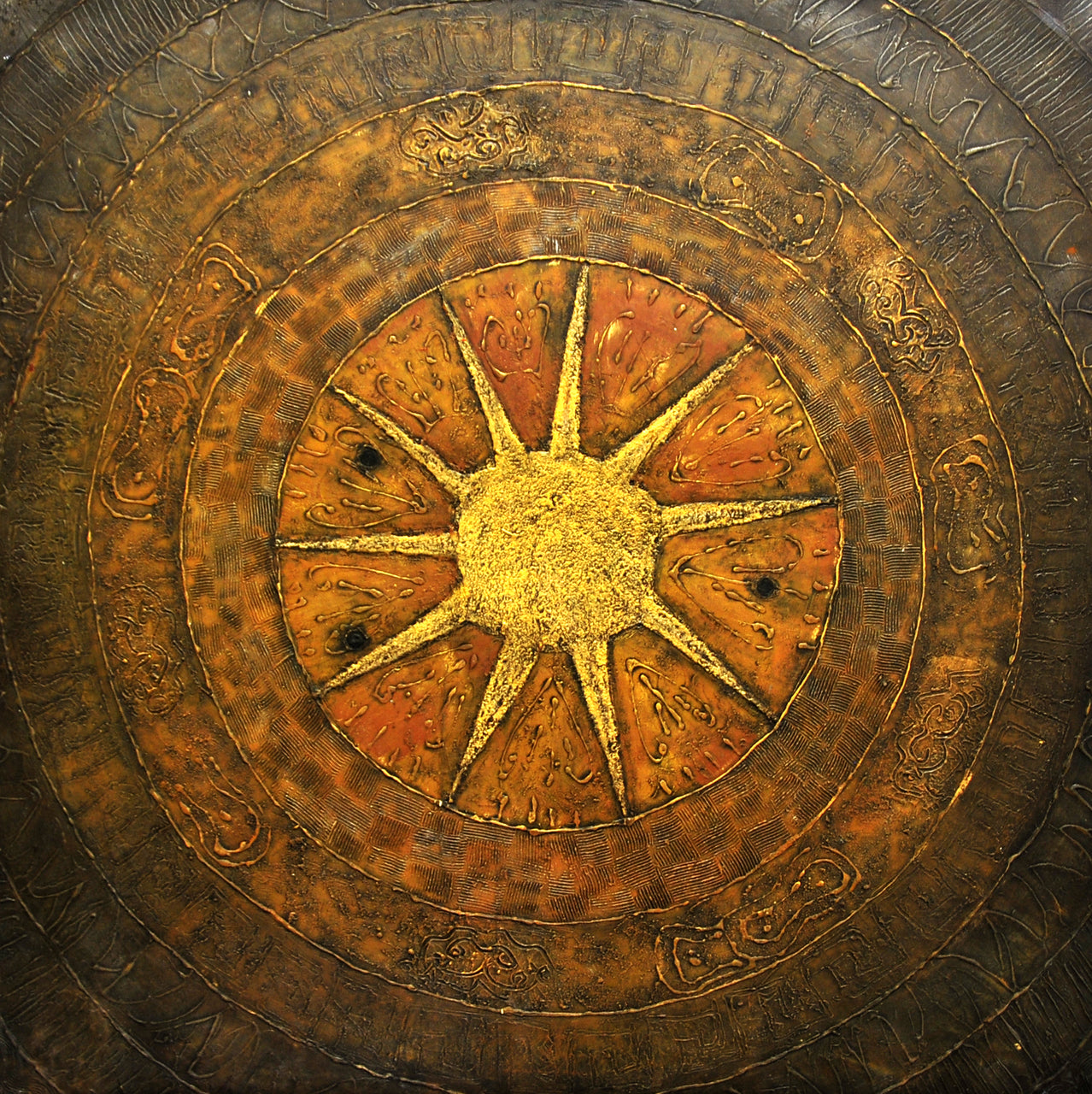 CT4017357 - 40"x40" Original Oil Painting