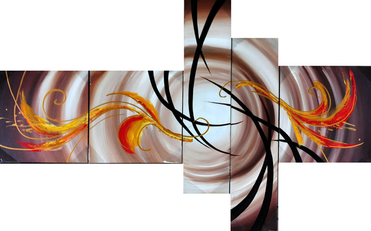 CTTT19577 - Triptych Original Oil Painting