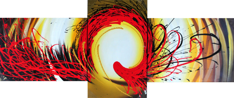 CTTT19592 - Triptych Original Oil Painting
