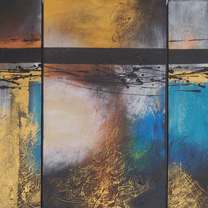 CTTT20456 - Triptych Original Oil Painting