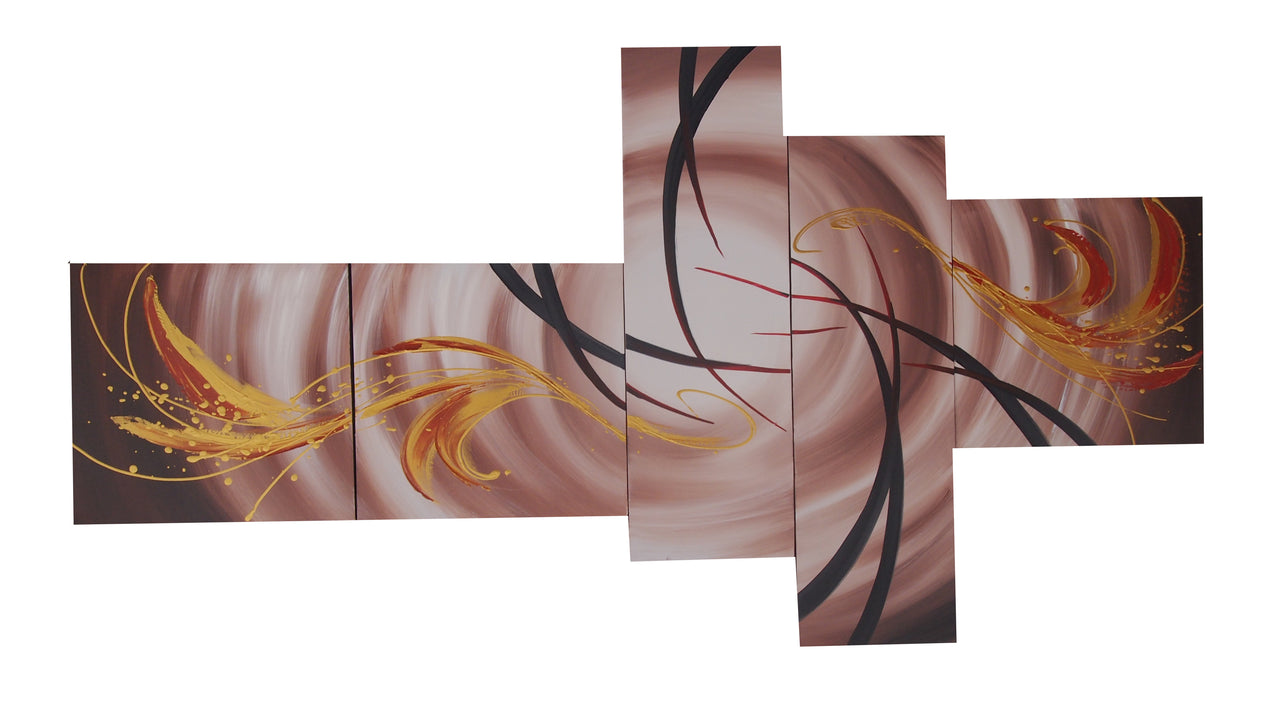 CTTT20459 - Triptych Original Oil Painting