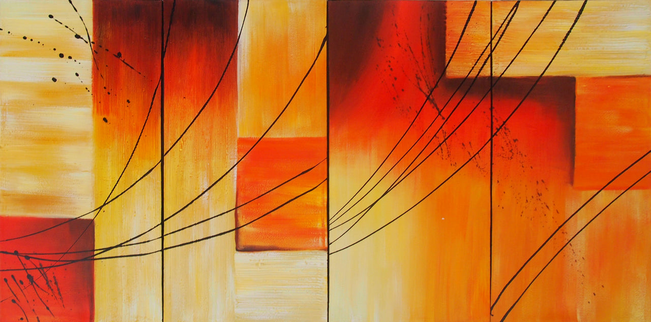 CTTT20461 - Triptych Original Oil Painting