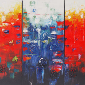 CTTT20480 - Triptych Original Oil Painting