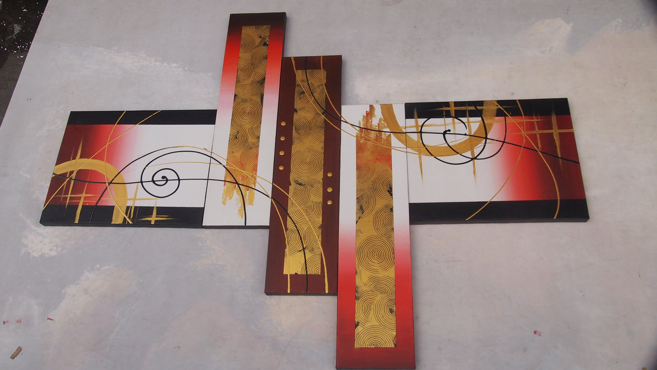 CTTT20486 - Triptych Original Oil Painting