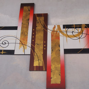 CTTT20486 - Triptych Original Oil Painting