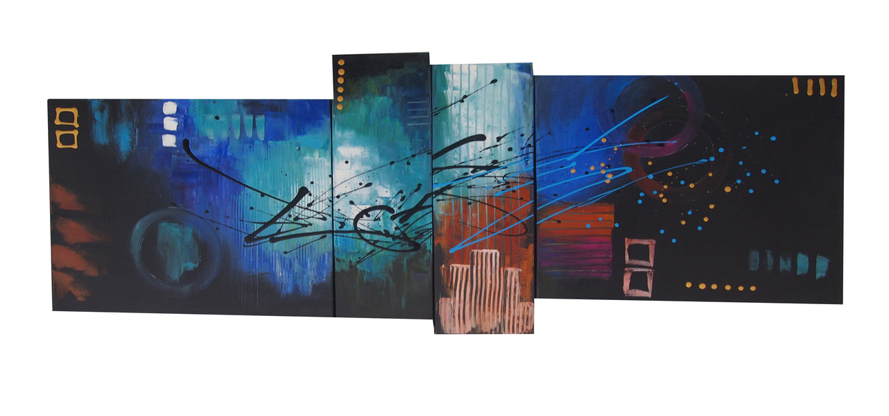 CTTT20533 - Triptych Original Oil Painting