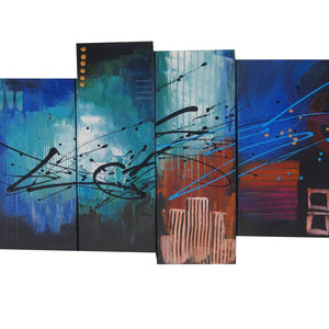 CTTT20533 - Triptych Original Oil Painting