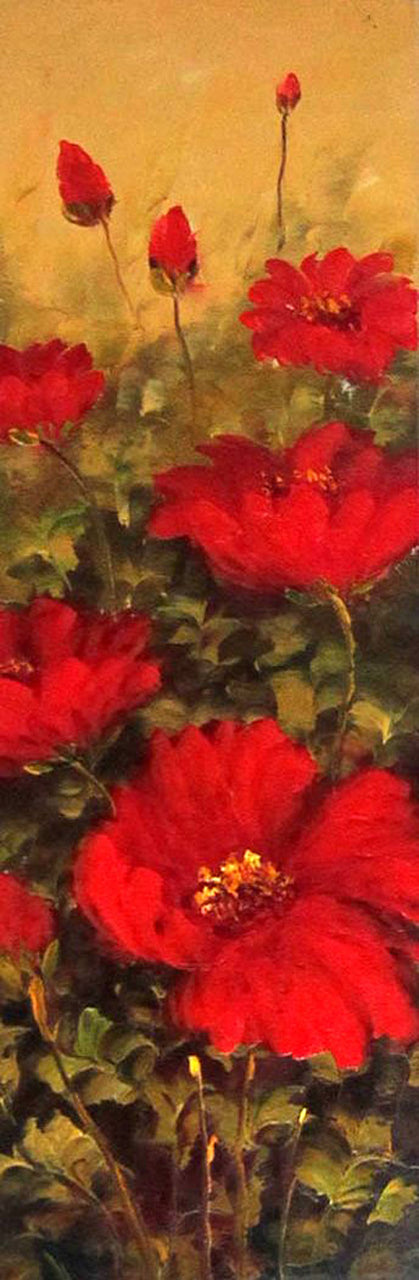 FL2216372 - 12"x24" Original Oil Painting