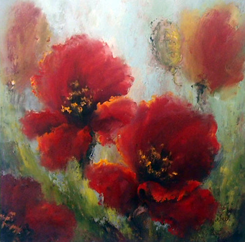 FL3118690 - 30"x30" Original Oil Painting