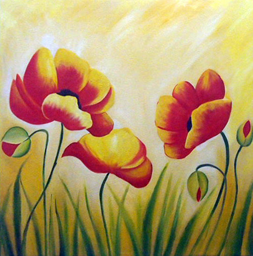 FL3318283 - 32"x32" Original Oil Painting