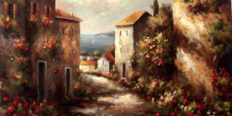 FL3416084 - 18"x34" Original Oil Painting