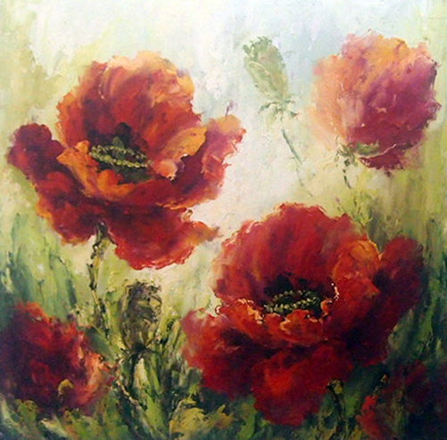 FL3718624 - 36"x36" Original Oil Painting