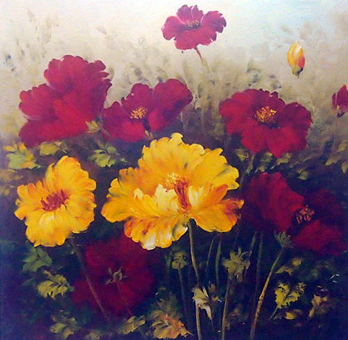 FL3718641 - 36"x36" Original Oil Painting