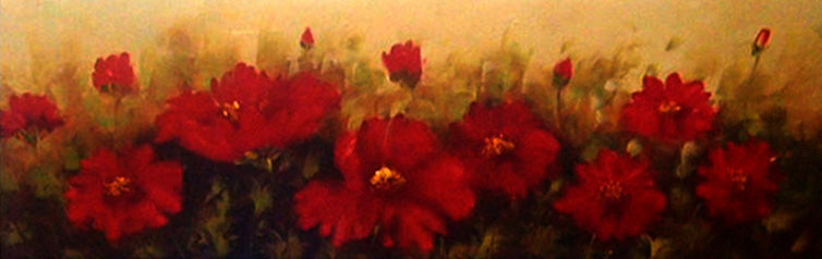 FL3919201 - 12"x36" Original Oil Painting