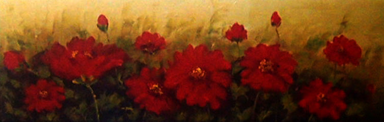 FL3919206 - 12"x36" Original Oil Painting