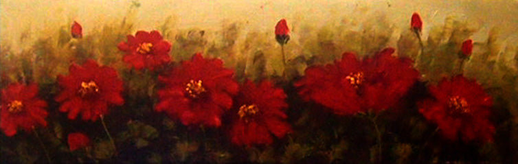 FL3919207 - 12"x36" Original Oil Painting