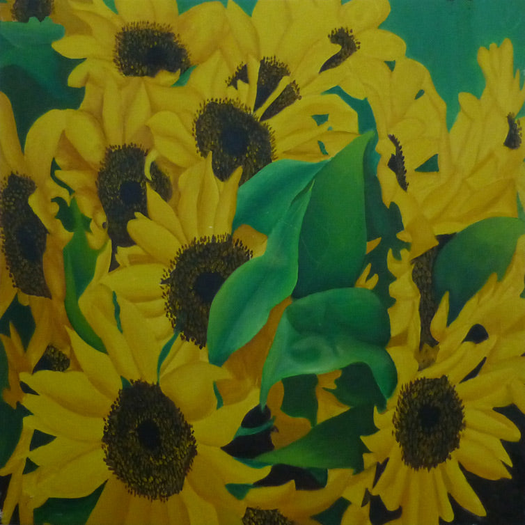 FL4011156 - 40"x40" Original Oil Painting
