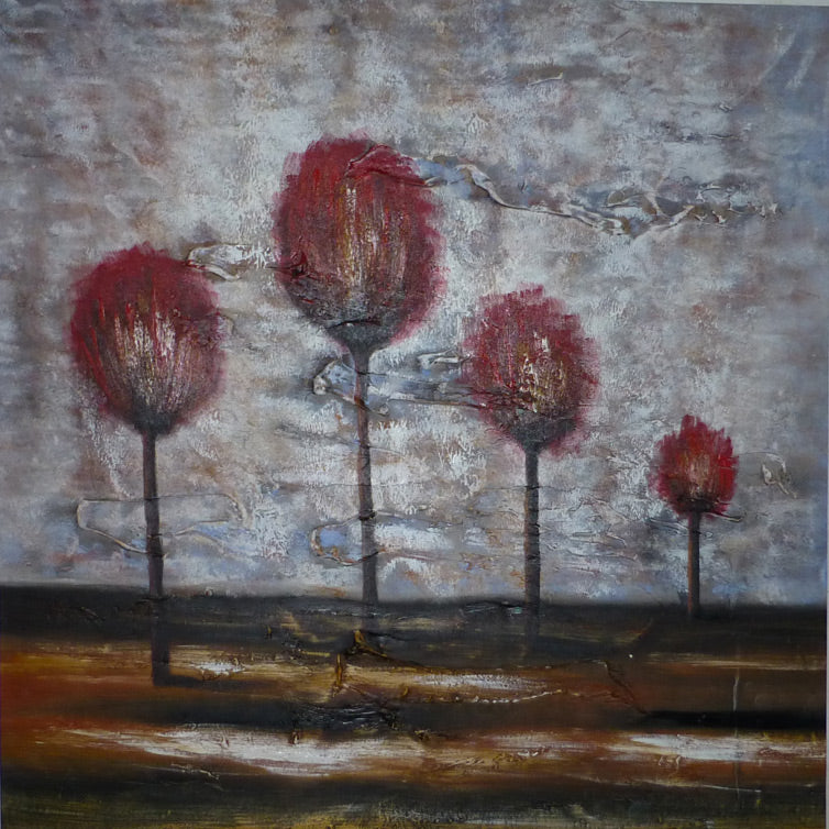 FL4011986 - 40"x40" Original Oil Painting