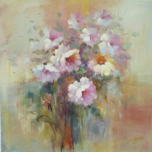 FL4012074 - 40"x40" Original Oil Painting