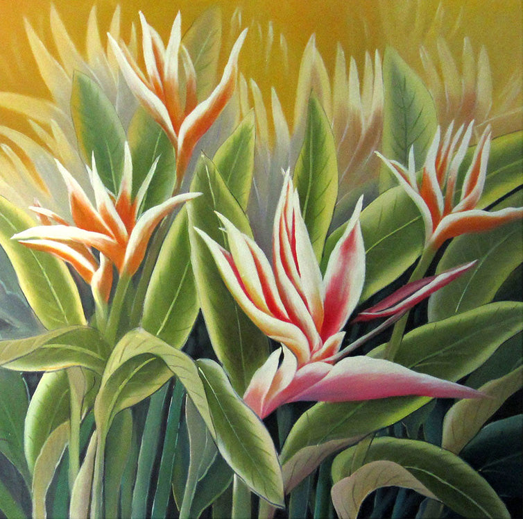 FL4015367 - 40"x40" Original Oil Painting