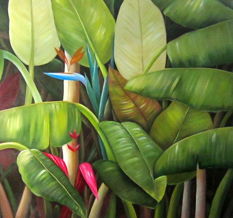 FL4015386 - 40"x40" Original Oil Painting