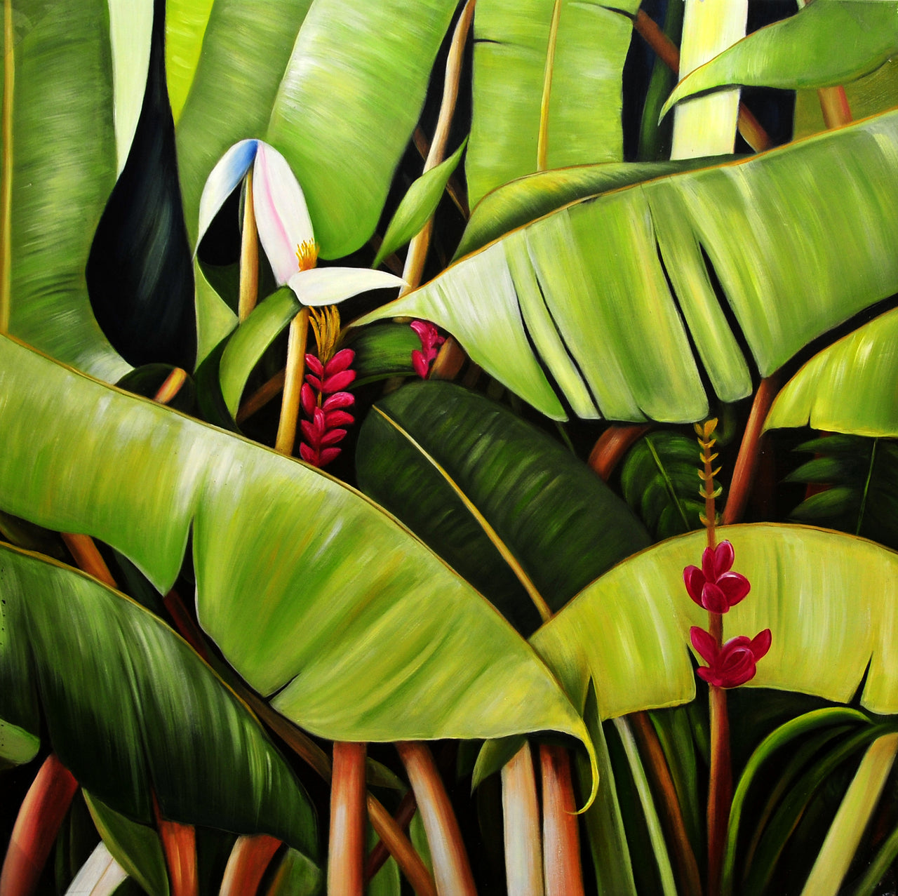 FL4017349 - 40"x40" Original Oil Painting