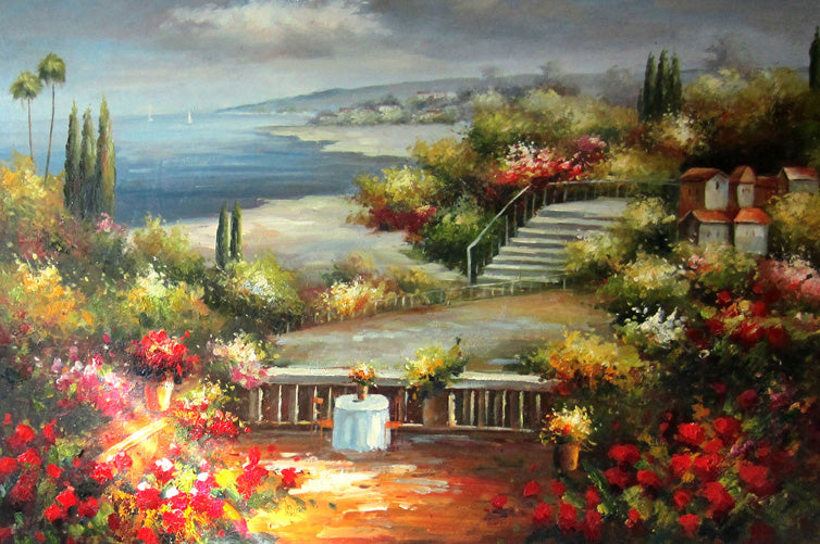 FL4815033 - 36"x48" Original Oil Painting