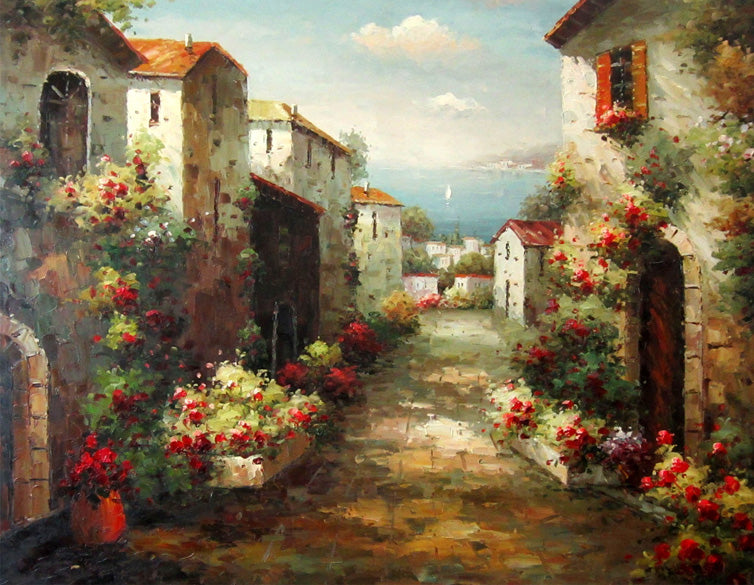 FL4815072 - 36"x48" Original Oil Painting