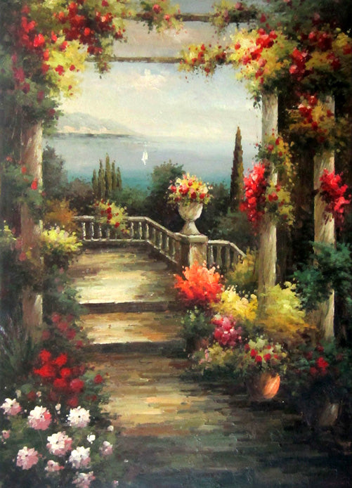 FL4815114 - 36"x48" Original Oil Painting