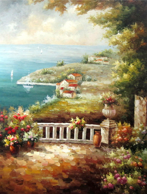 FL4815136 - 36"x48" Original Oil Painting