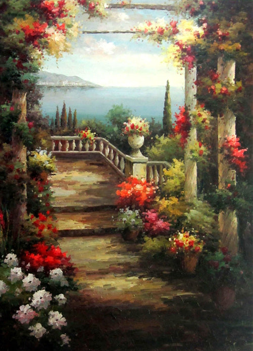 FL4815290 - 36"x48" Original Oil Painting