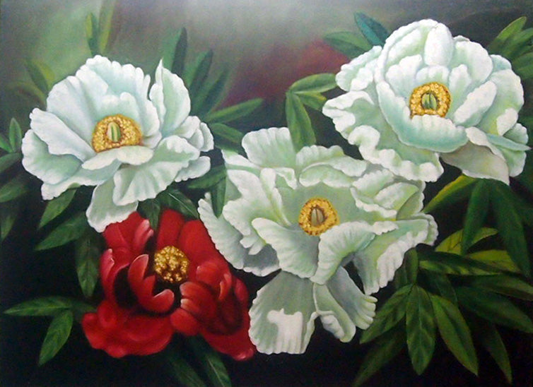 FL4818309 - 36"x48" Original Oil Painting