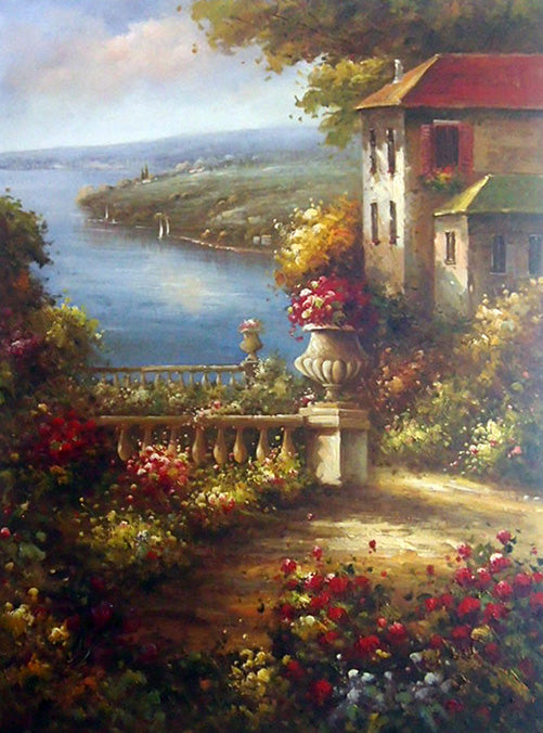 FL4818466 - 36"x48" Original Oil Painting