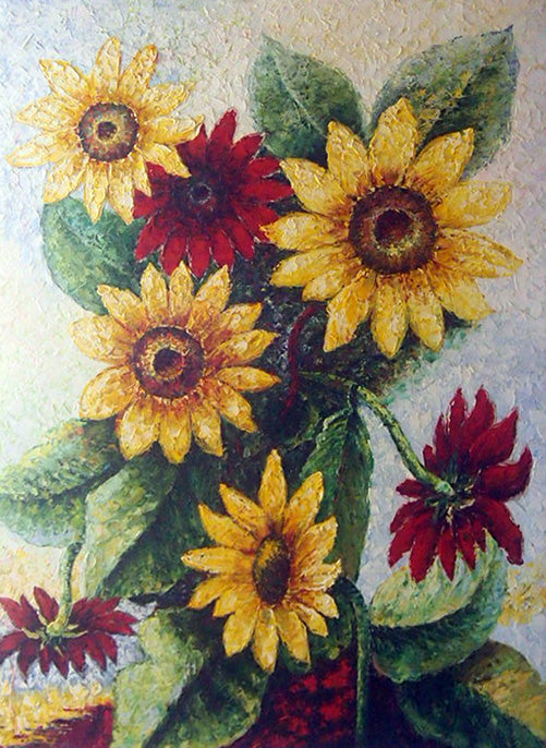 FL4818599 - 36"x48" Original Oil Painting