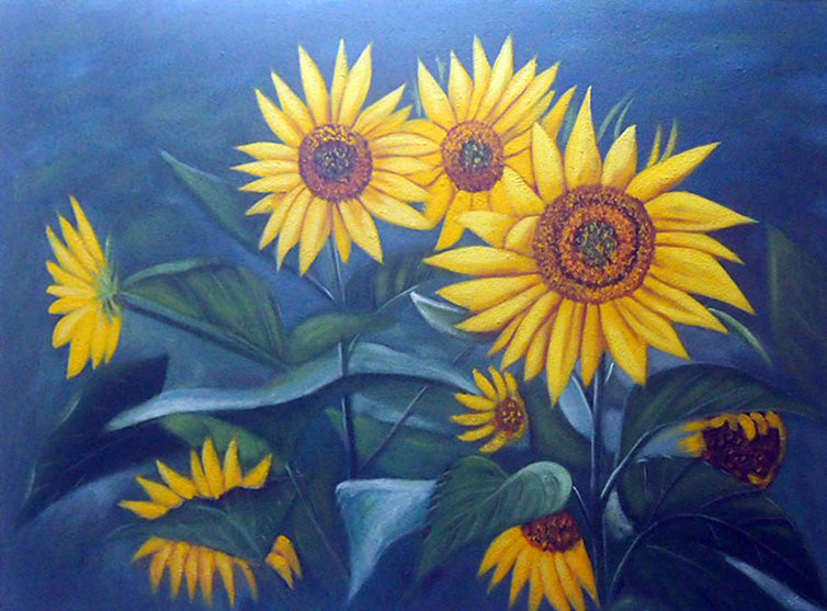 FL4818604 - 36"x48" Original Oil Painting