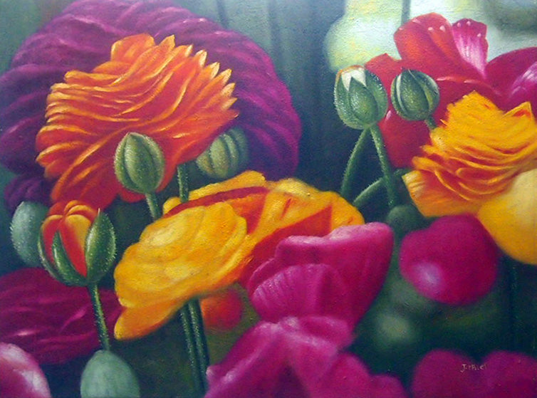 FL4818618 - 36"x48" Original Oil Painting